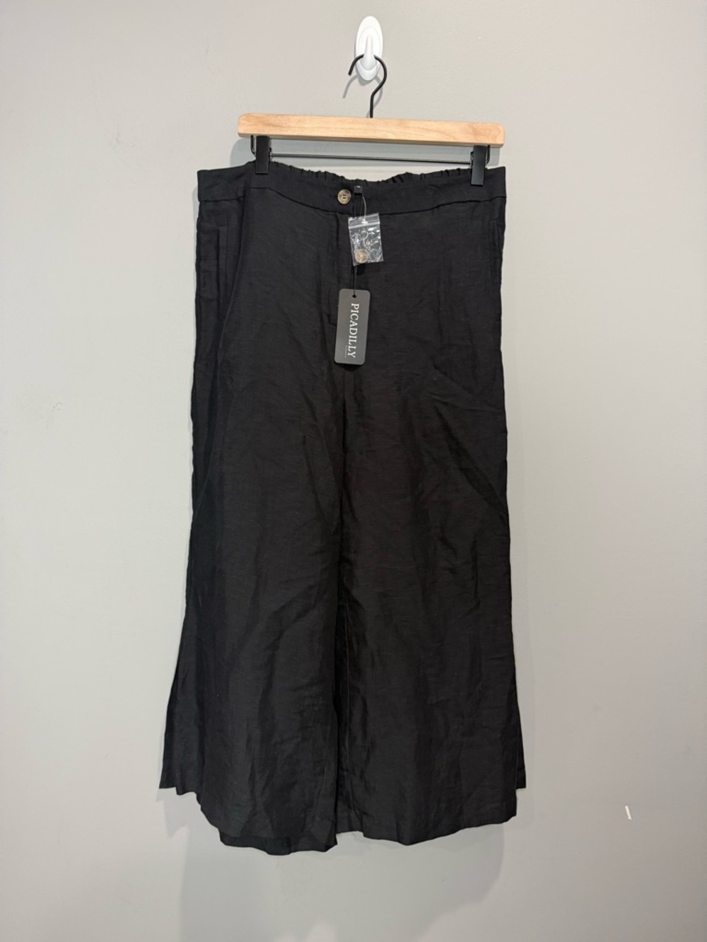 Picadilly Fashion Black Wide-Leg Chinos